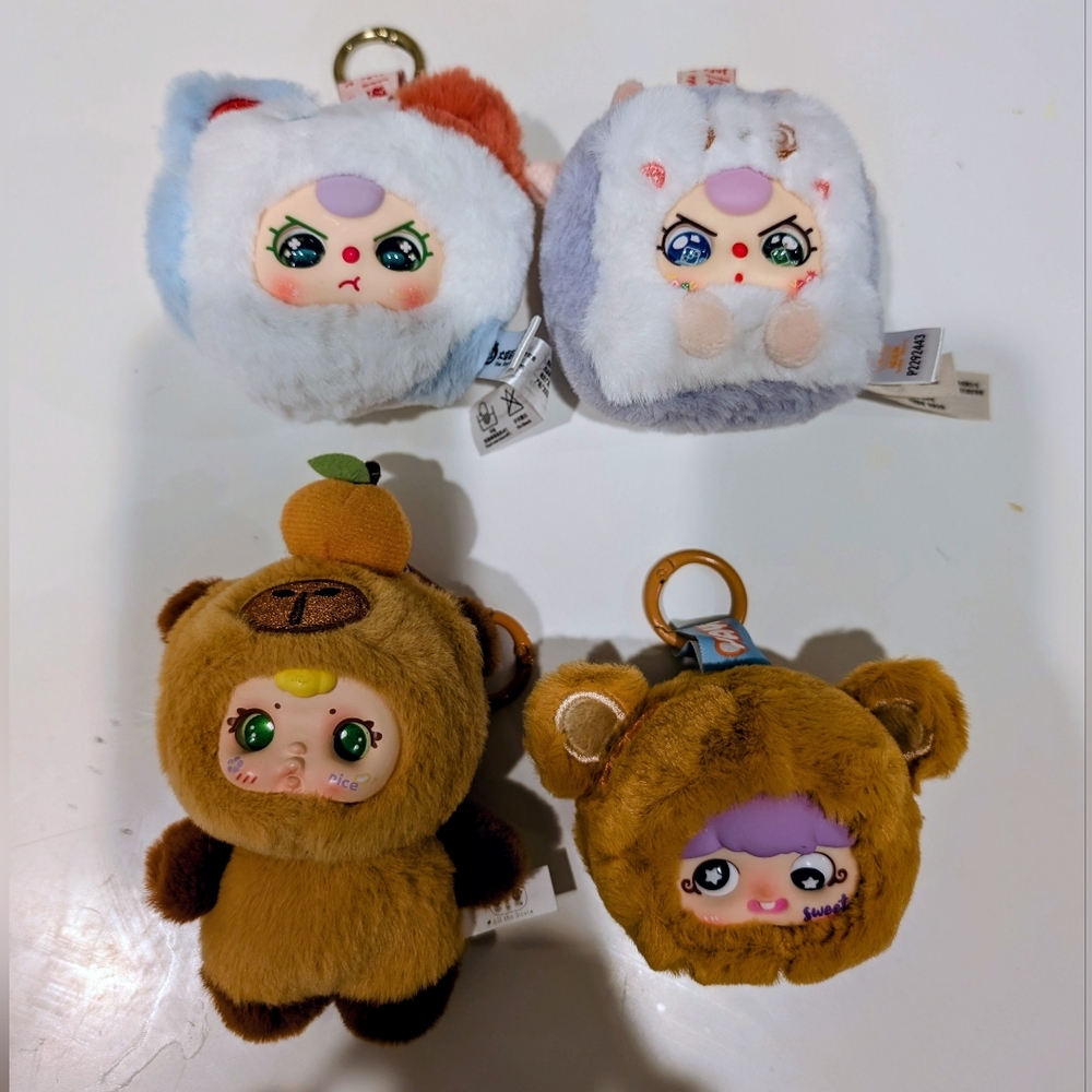 Cutie Plushie Charm Lot | Vinyl Face Designer Art Toys